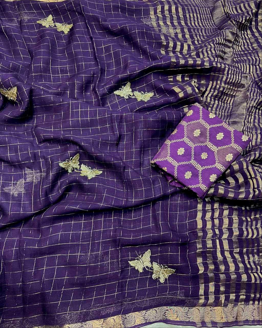 Ette Viscose Jacquard Saree