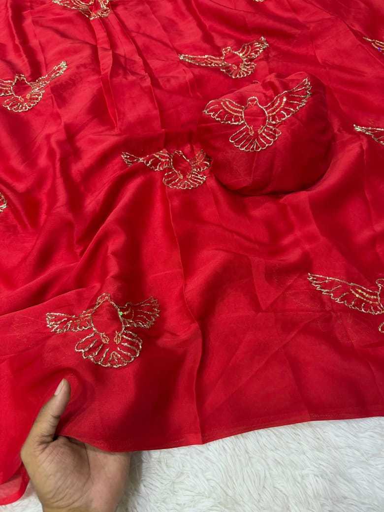 Soft Silk Designer Saree in Pink