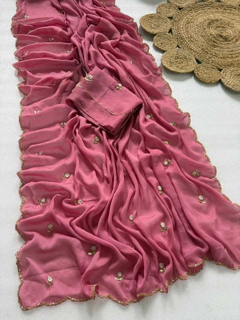 Rangoli Silk Designer Saree in Red