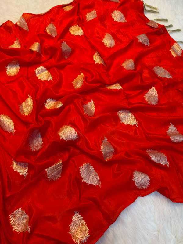 Pure Silk Party Wear Saree in Pink