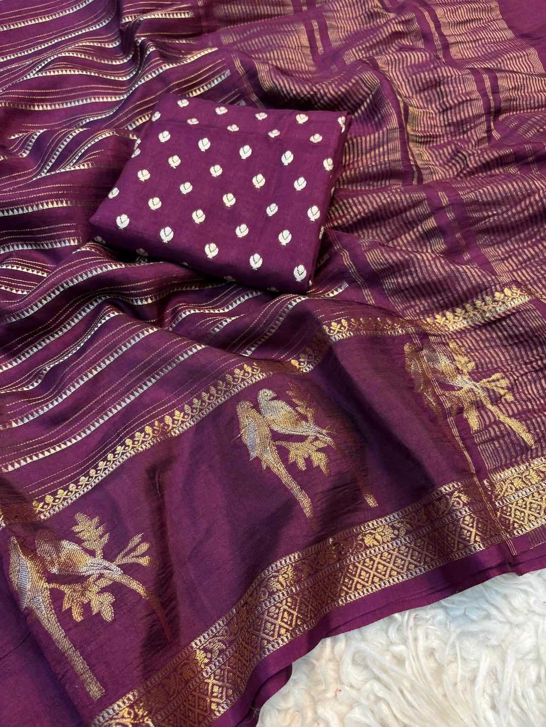 Russian Silk Designer Saree
