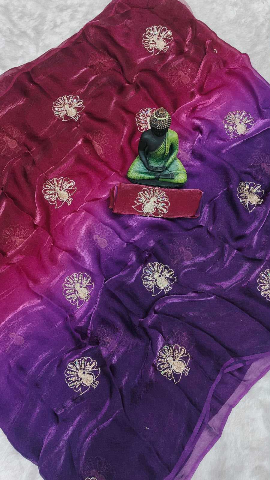 Sitara Space Silk Cutwork Saree