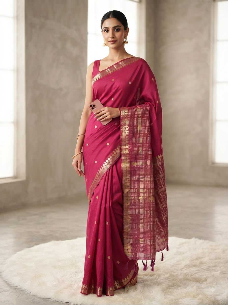 Temple Butta Viscose Saree