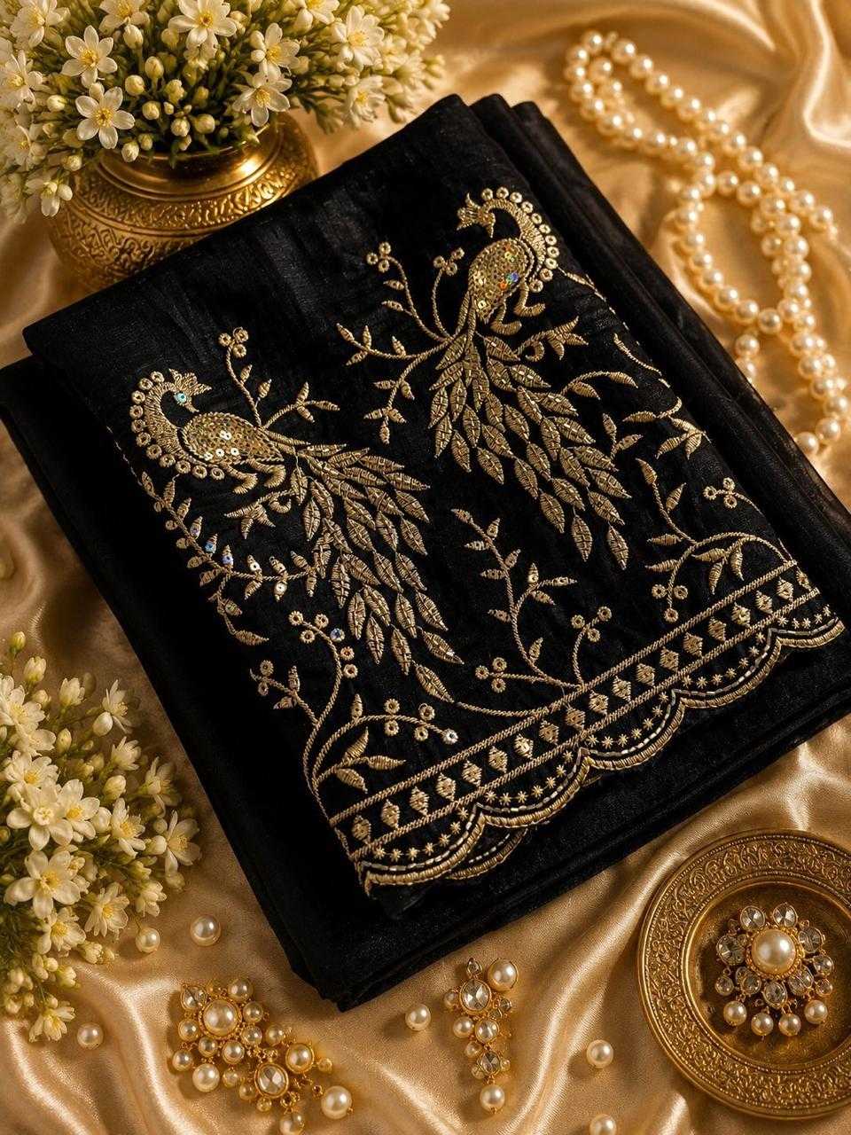 Two Space Silk Designer Saree