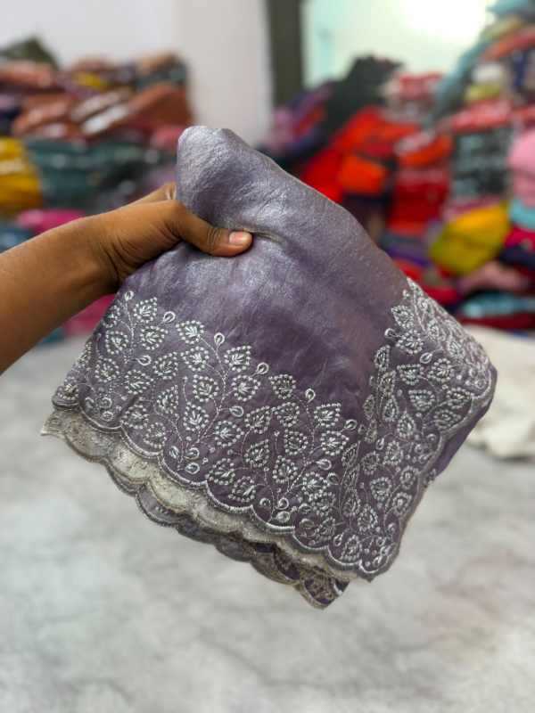With Soft Silk Designer Saree