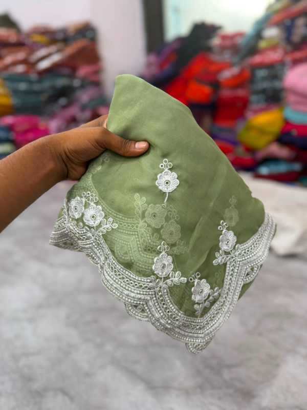With Soft Silk Designer Saree