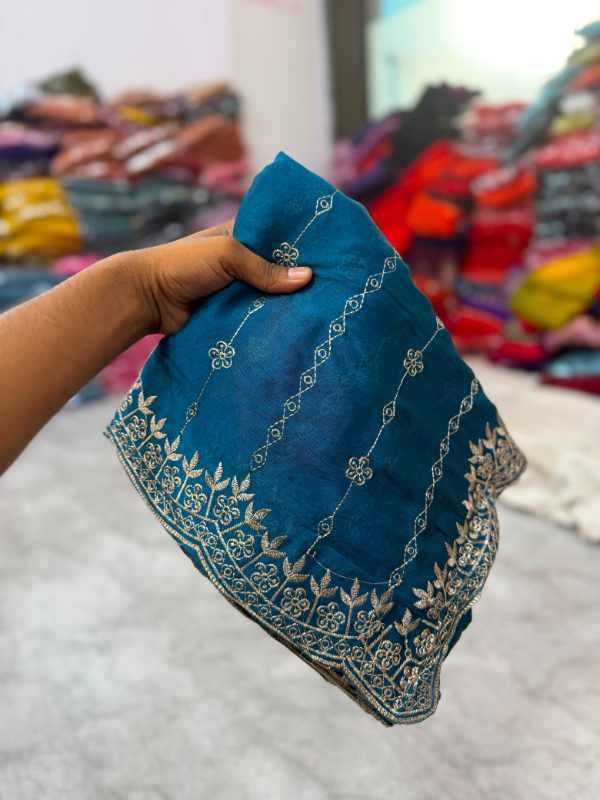 With Soft Silk Designer Saree