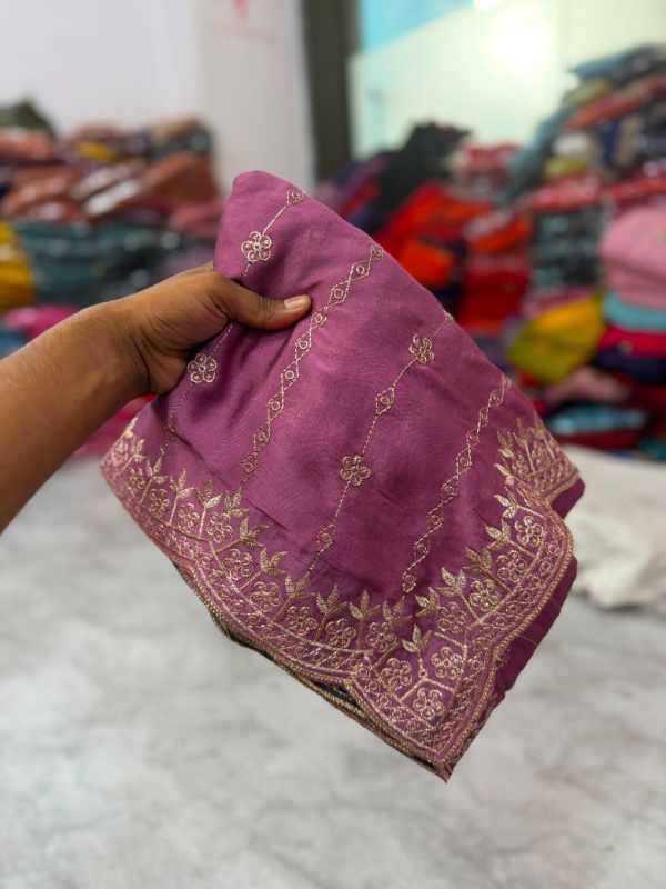 With Soft Silk Designer Saree