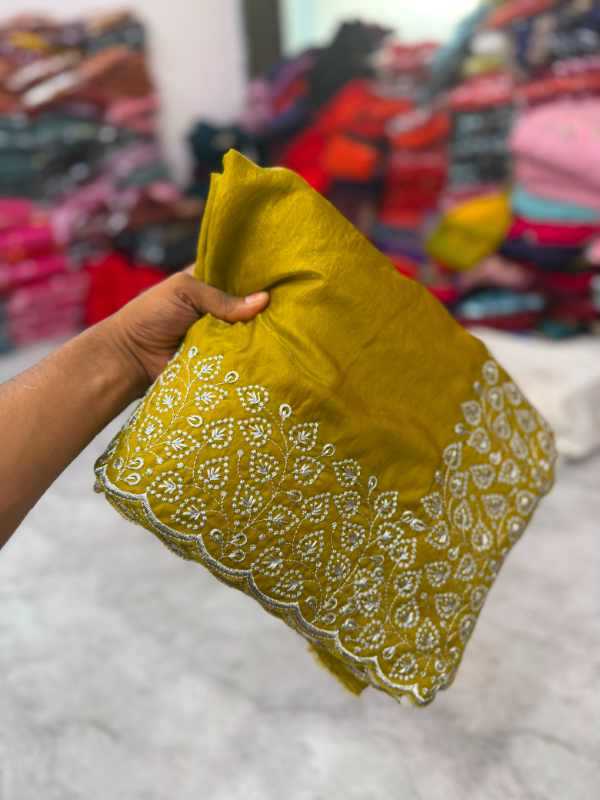 With Soft Silk Designer Saree