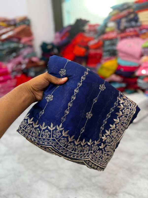 With Soft Silk Designer Saree
