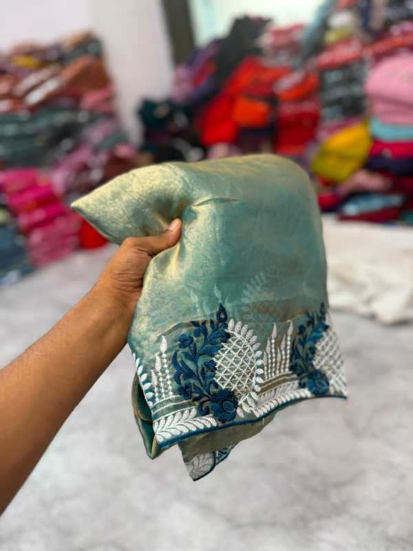 With Soft Silk Designer Saree