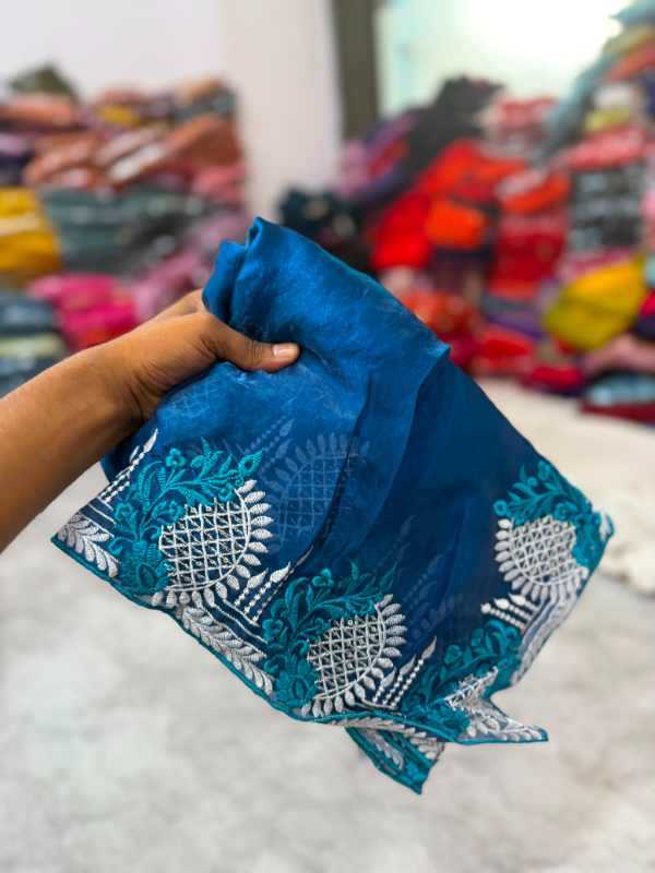 With Soft Silk Designer Saree