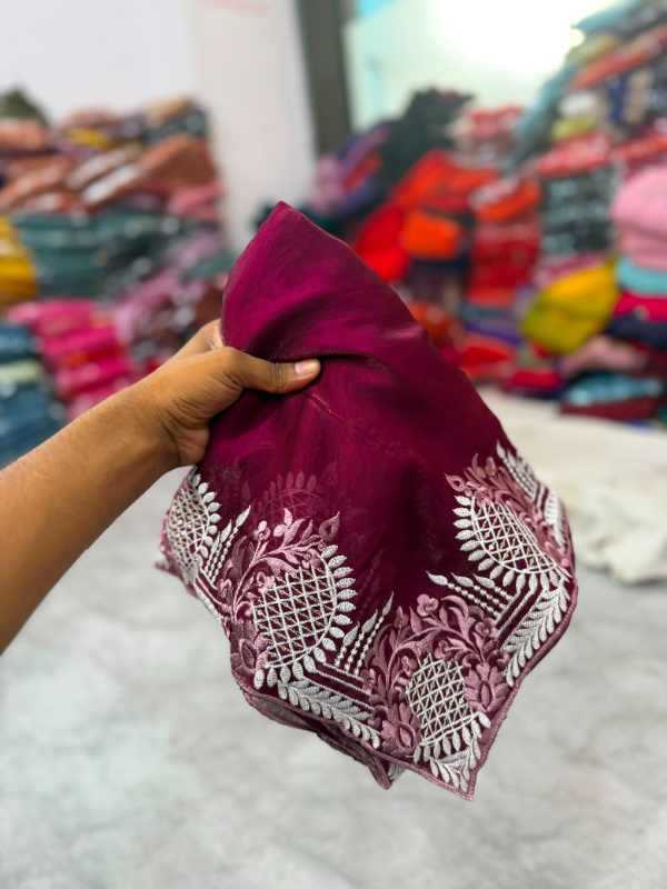 With Soft Silk Designer Saree
