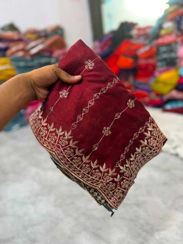 With Soft Silk Designer Saree
