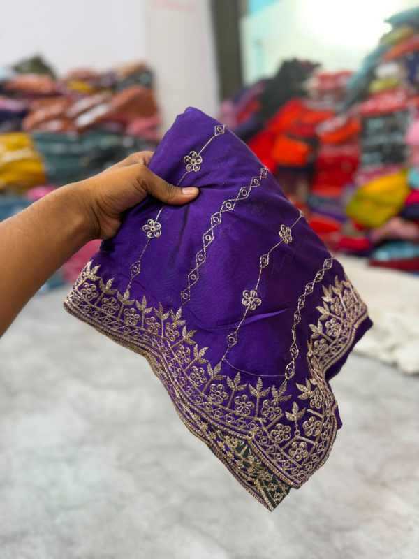 With Soft Silk Designer Saree