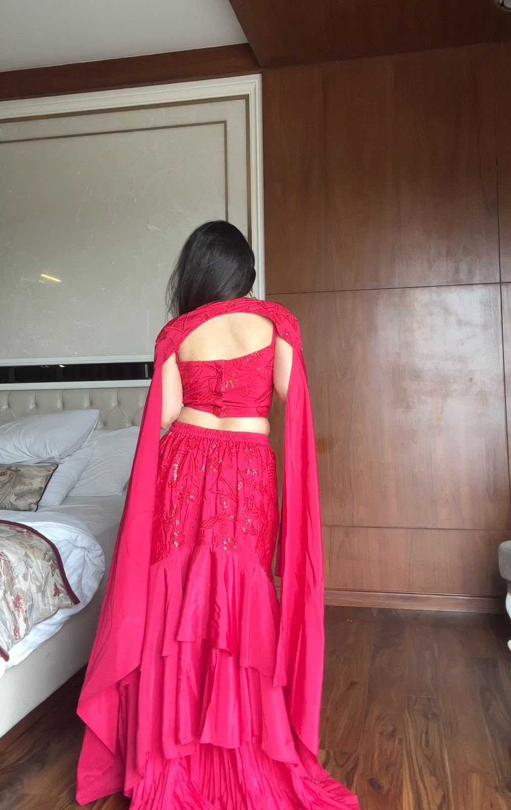 Crepe Designer Lehenga