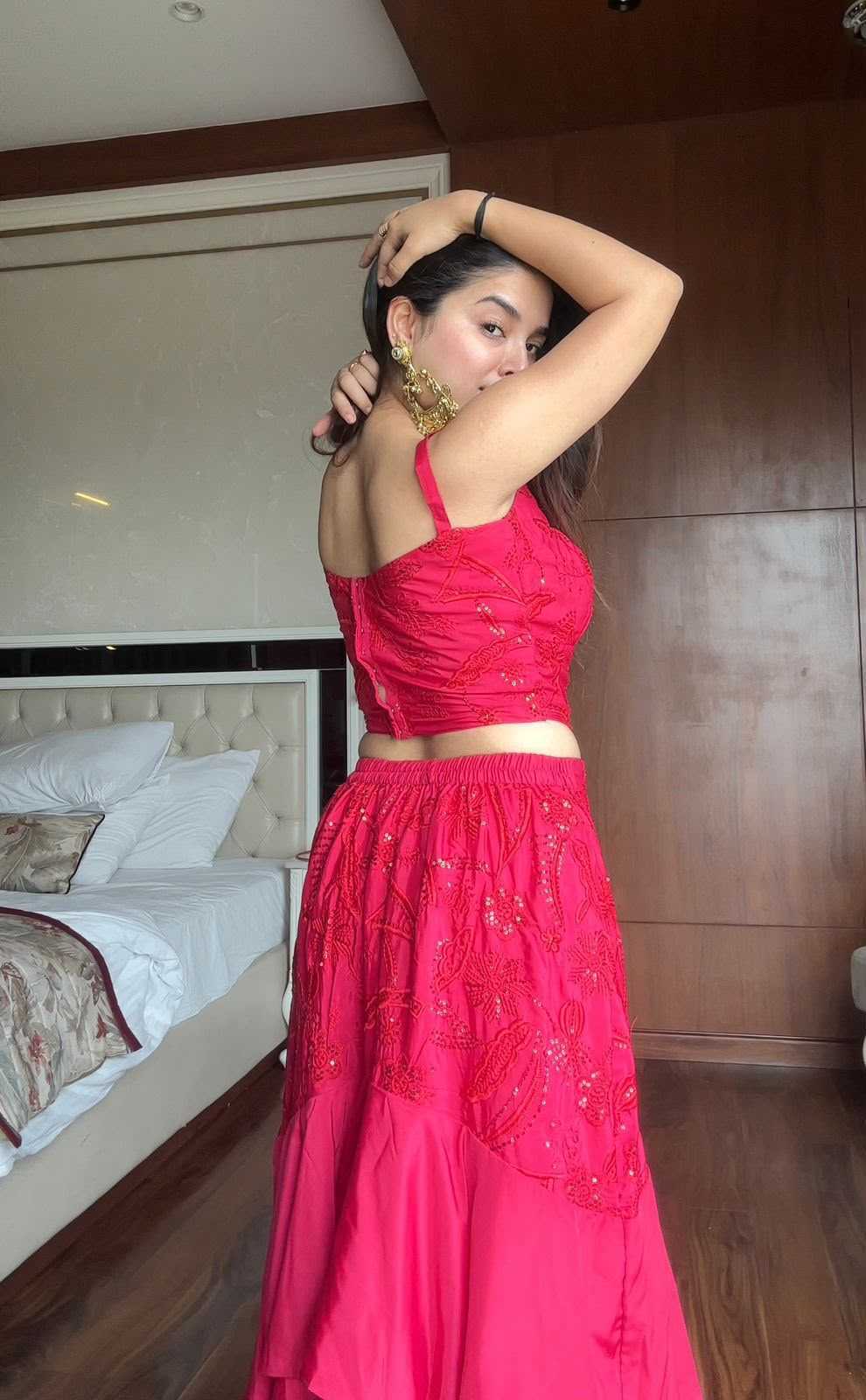 Crepe Designer Lehenga