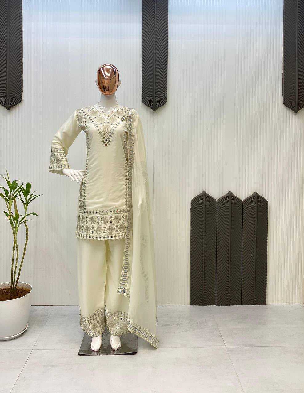 Georgette Embroidery Suit 2019