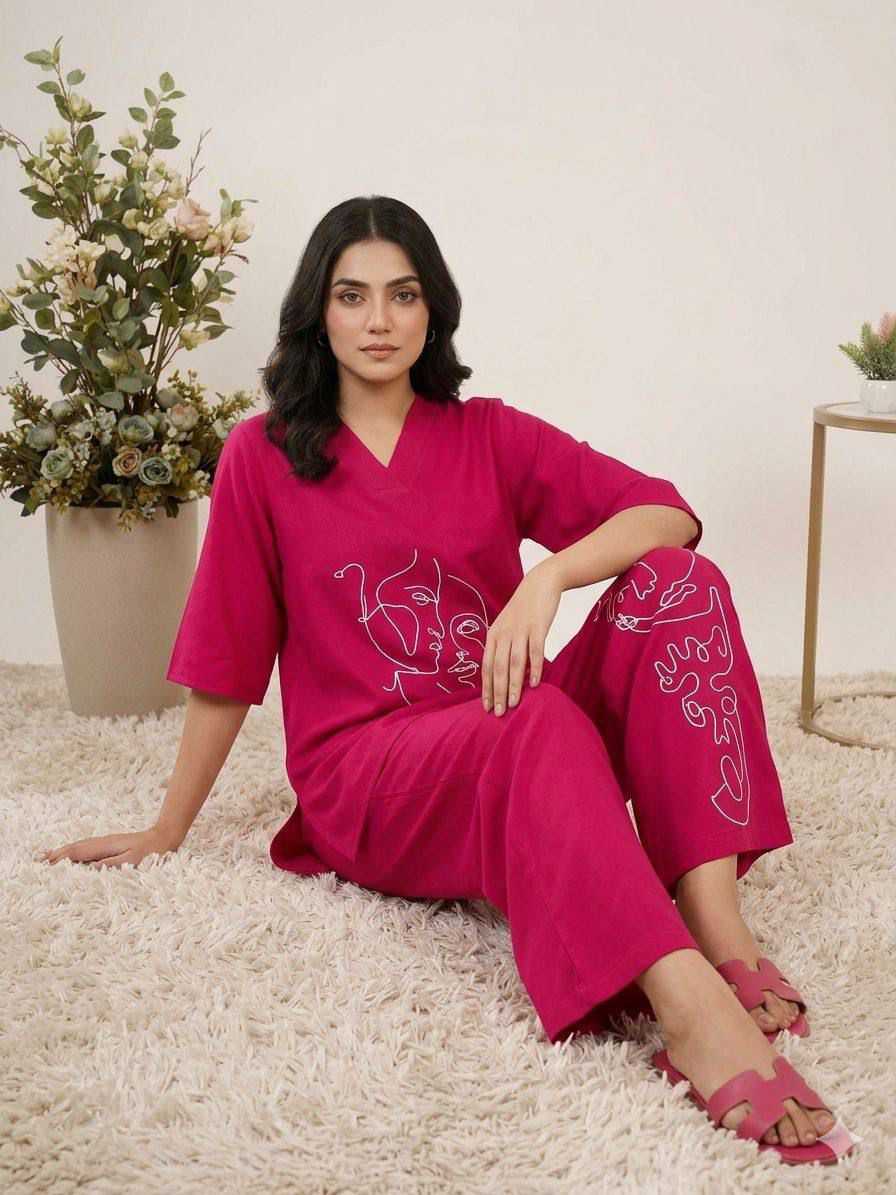 Heavy Roman Silk Co-ord Set