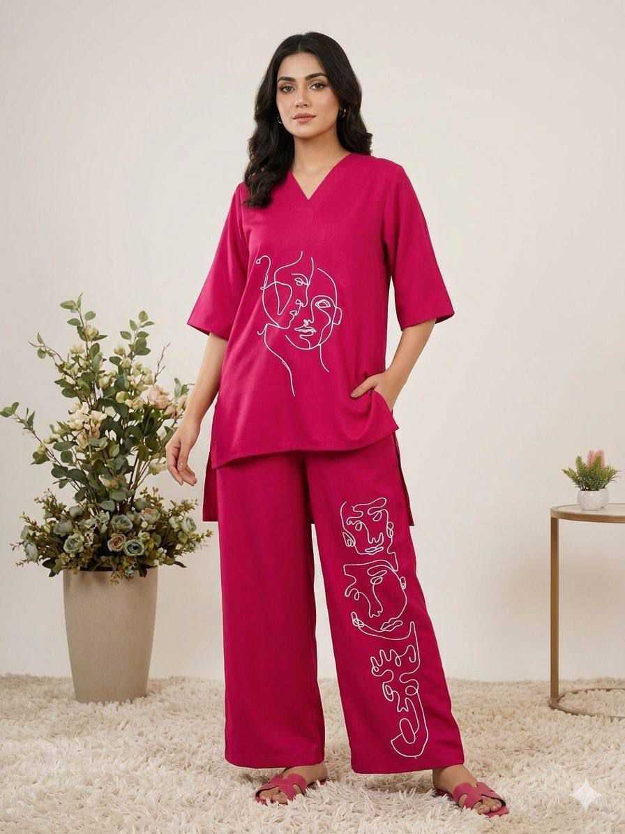 Heavy Roman Silk Co-ord Set