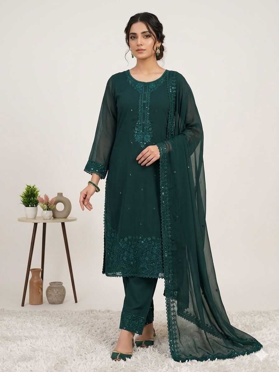 Georgette Embroidery Suit