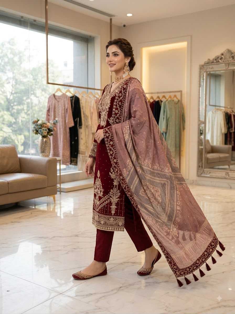 Georgette Embroidery Suit 2139