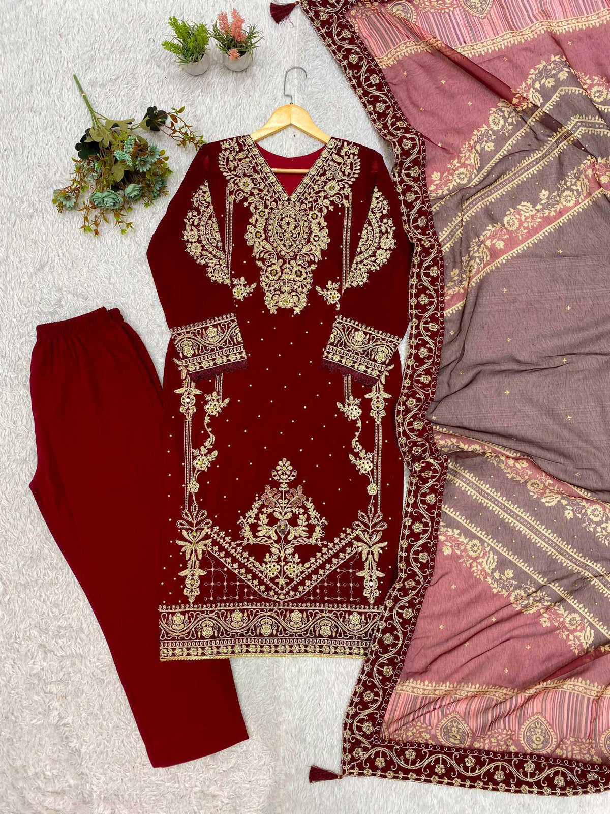 Georgette Embroidery Suit 2139