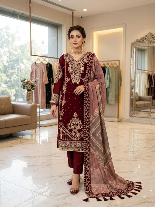 Georgette Embroidery Suit 2139