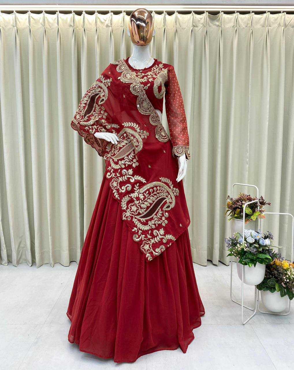 Georgette Printed Lehenga
