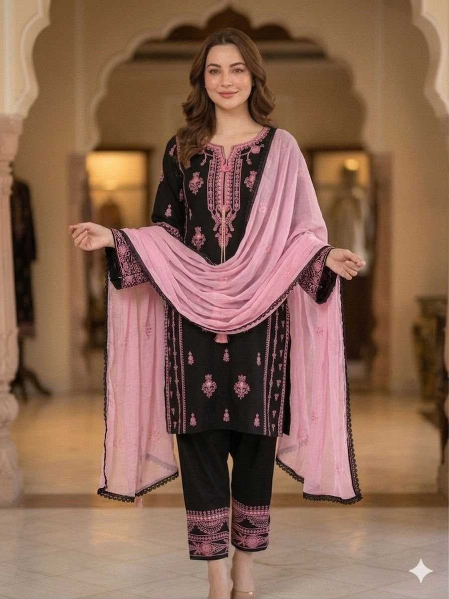 Rayon Embroidery Suit