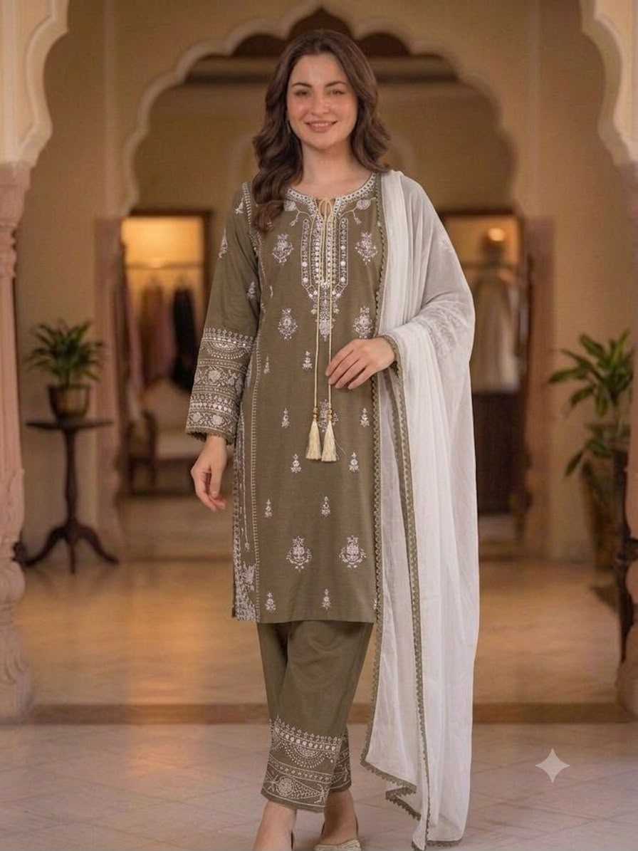 Rayon Embroidery Suit