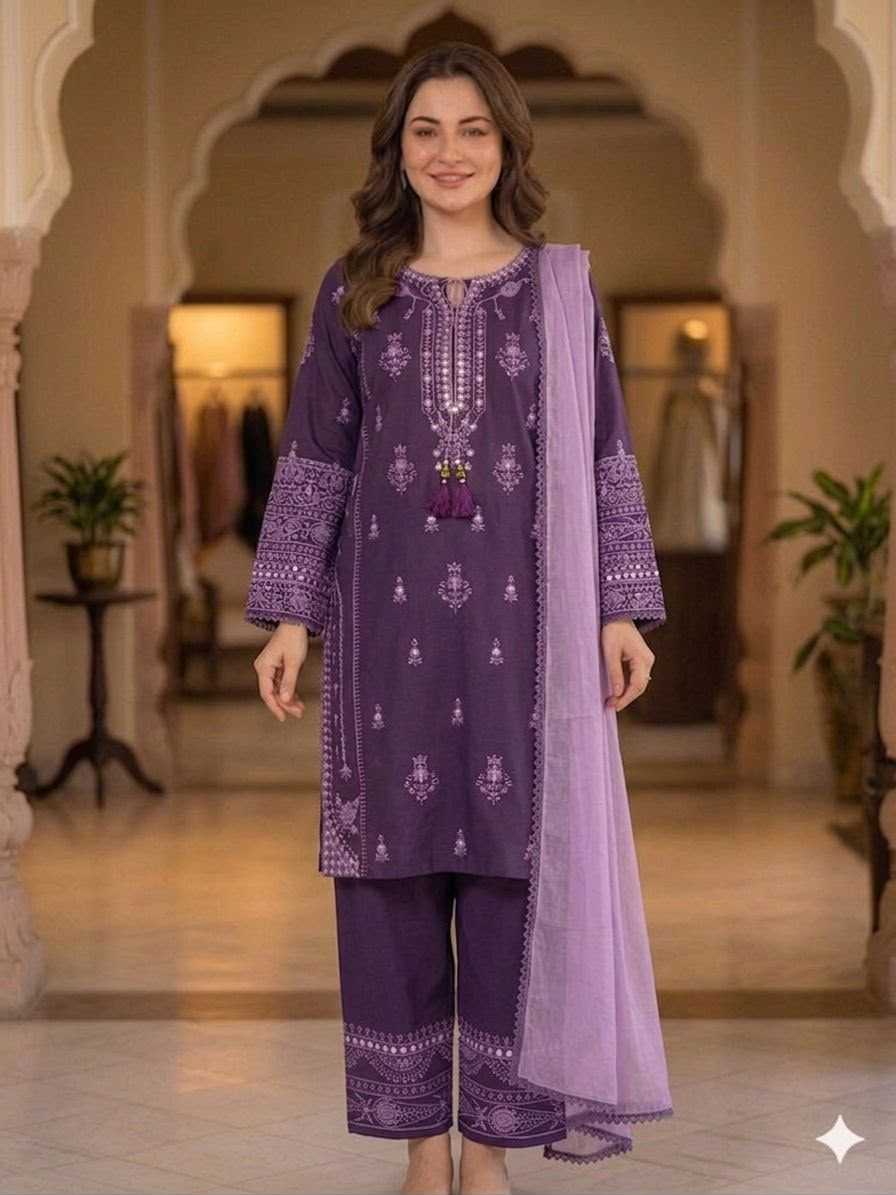 Rayon Embroidery Suit