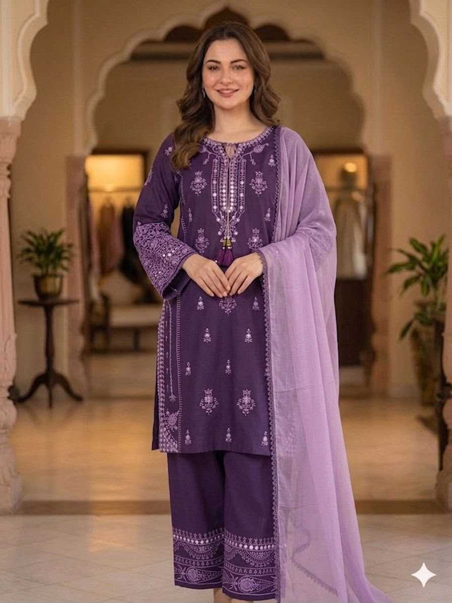 Rayon Embroidery Suit