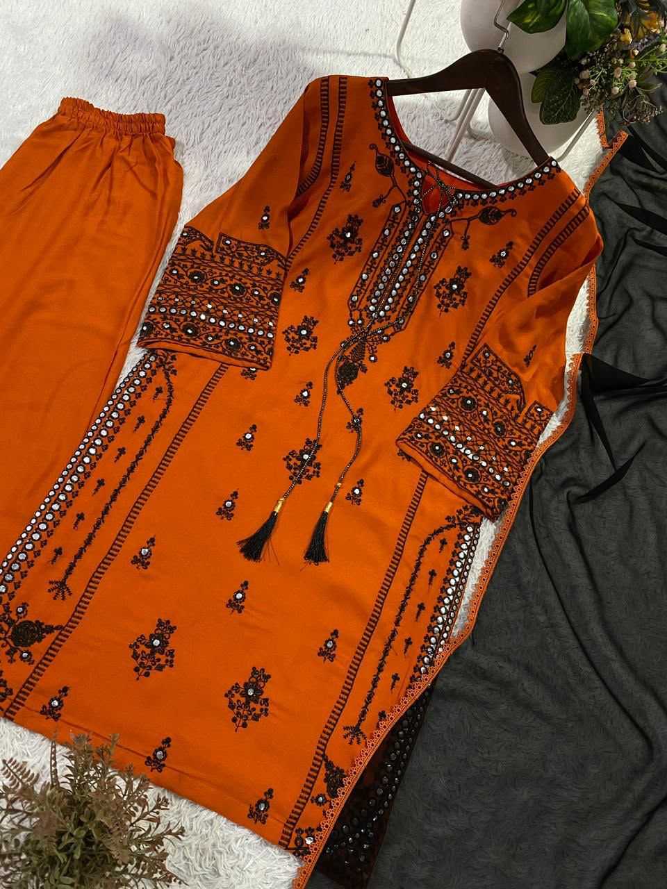 Rayon Embroidery Suit