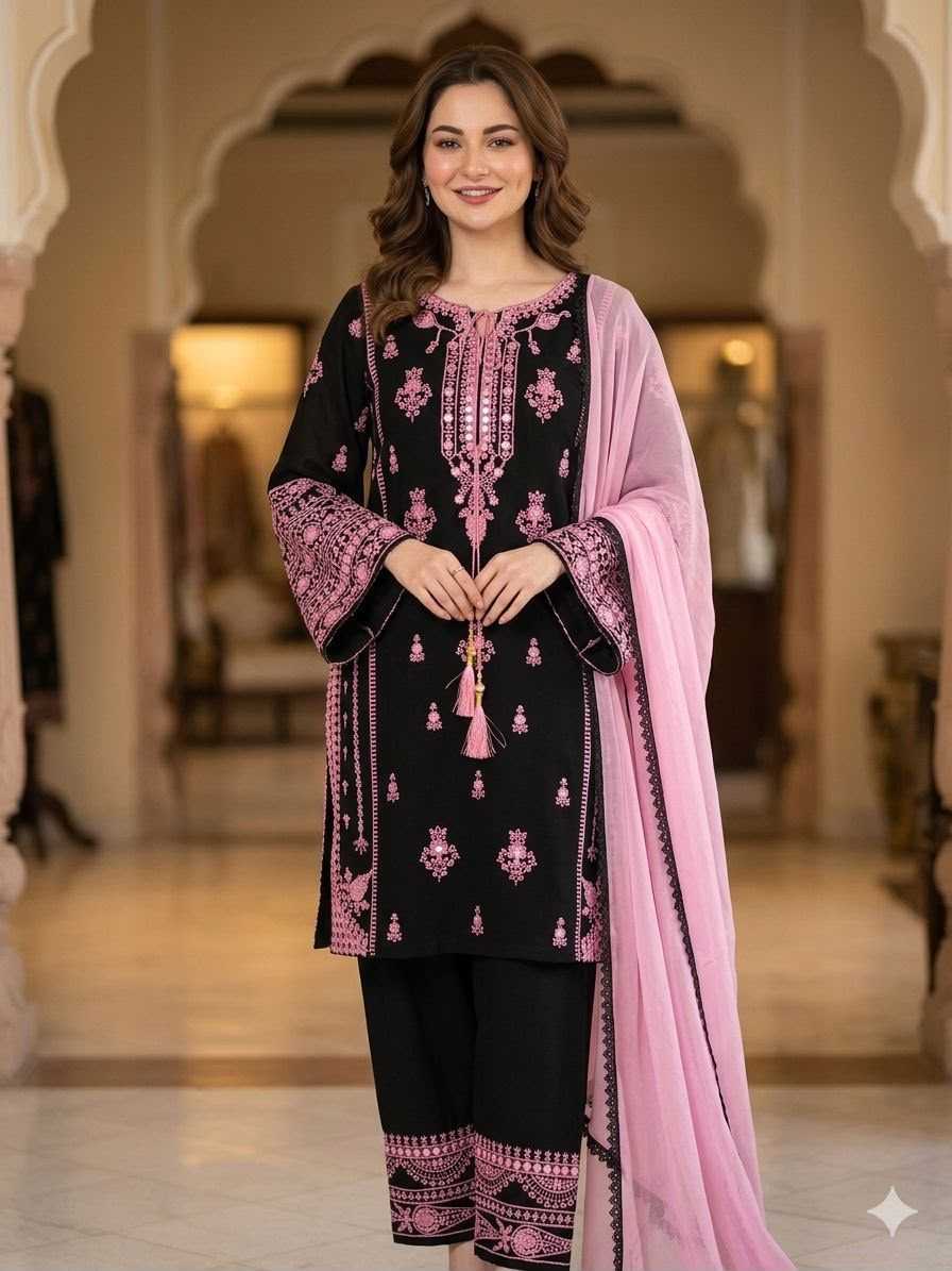 Rayon Embroidery Suit