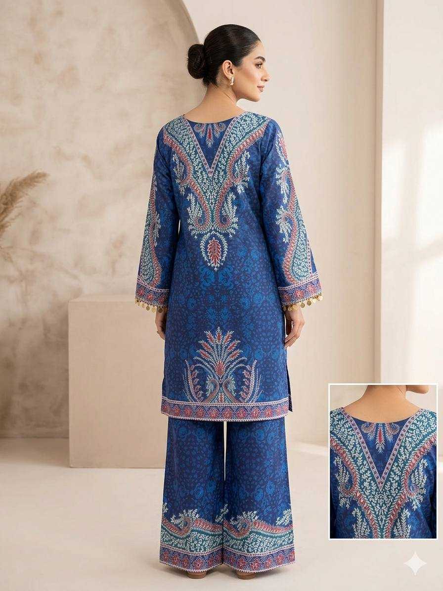 Crepe Silk Printed Suit