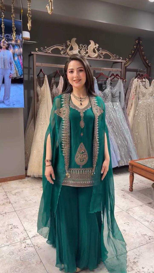 Rangoli Silk Embroidery Suit