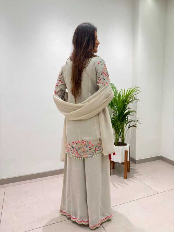Faux Georgette Embroidery Suit