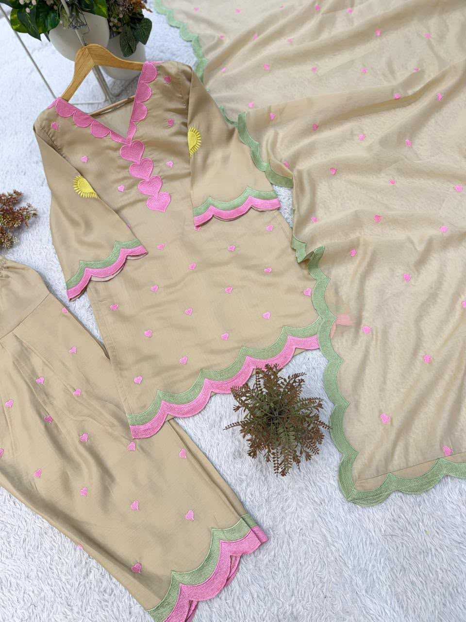Chanderi Soft Ladies Suit