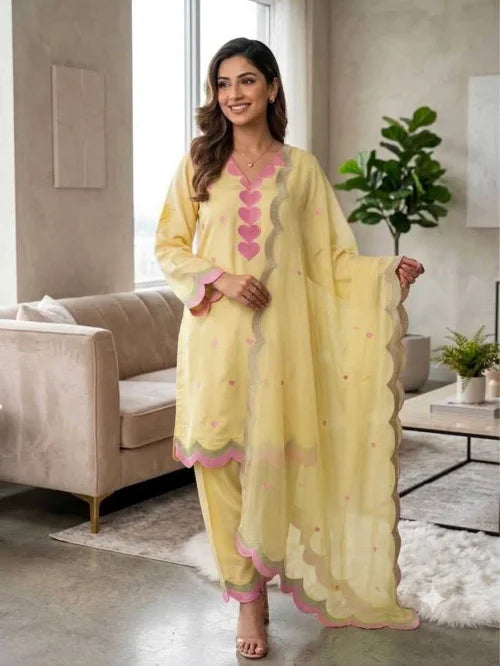 Chanderi Soft Ladies Suit