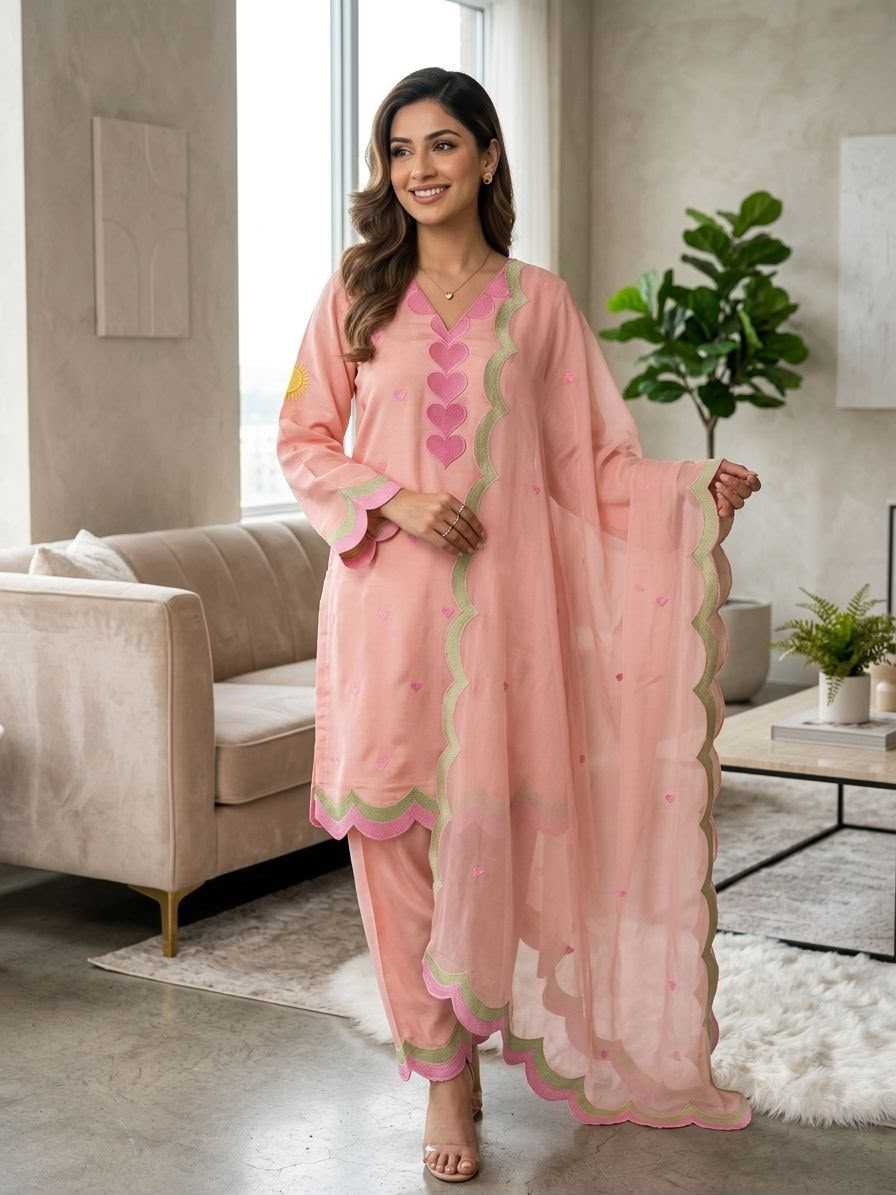 Chanderi Soft Ladies Suit