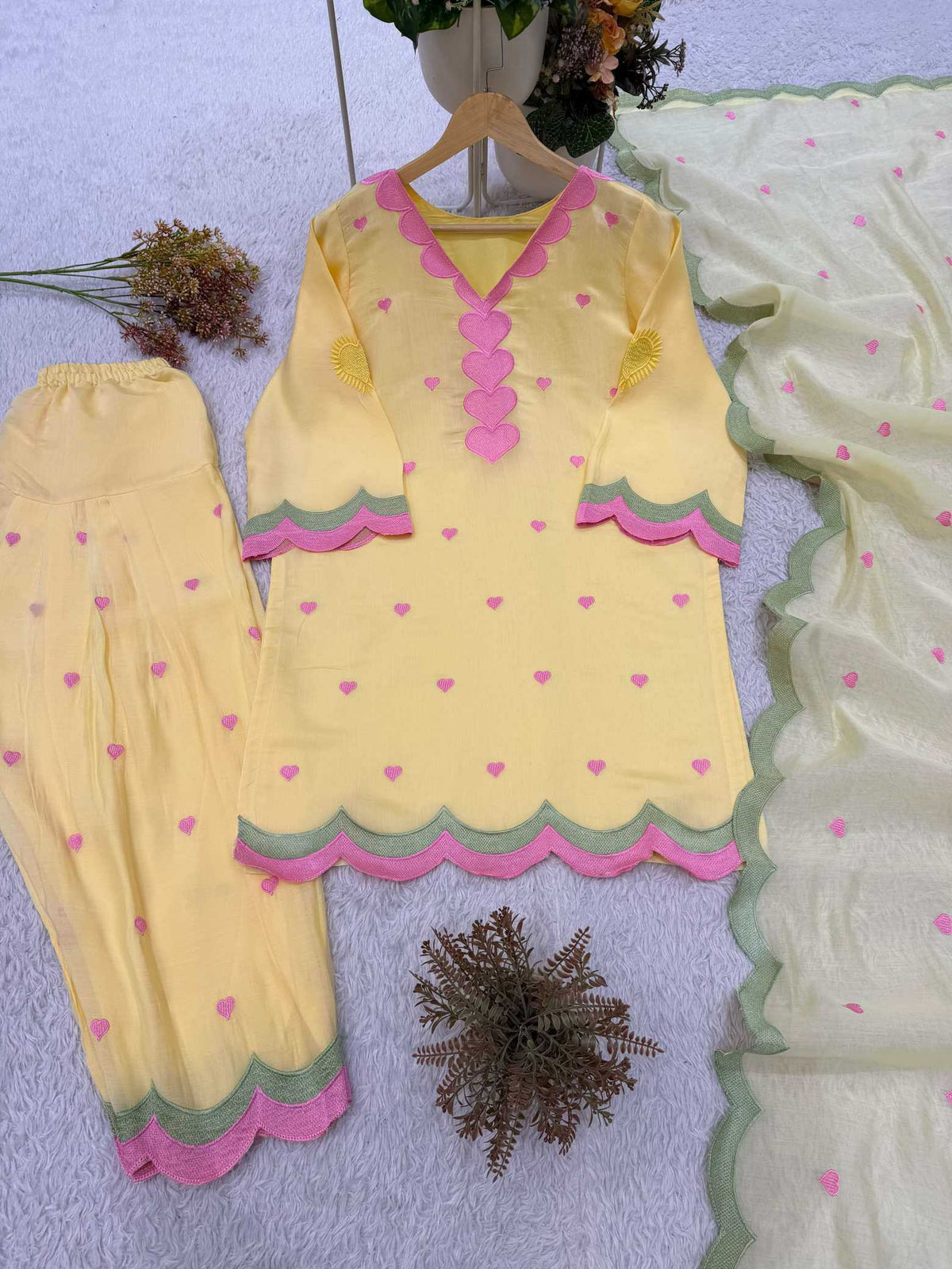 Chanderi Soft Ladies Suit