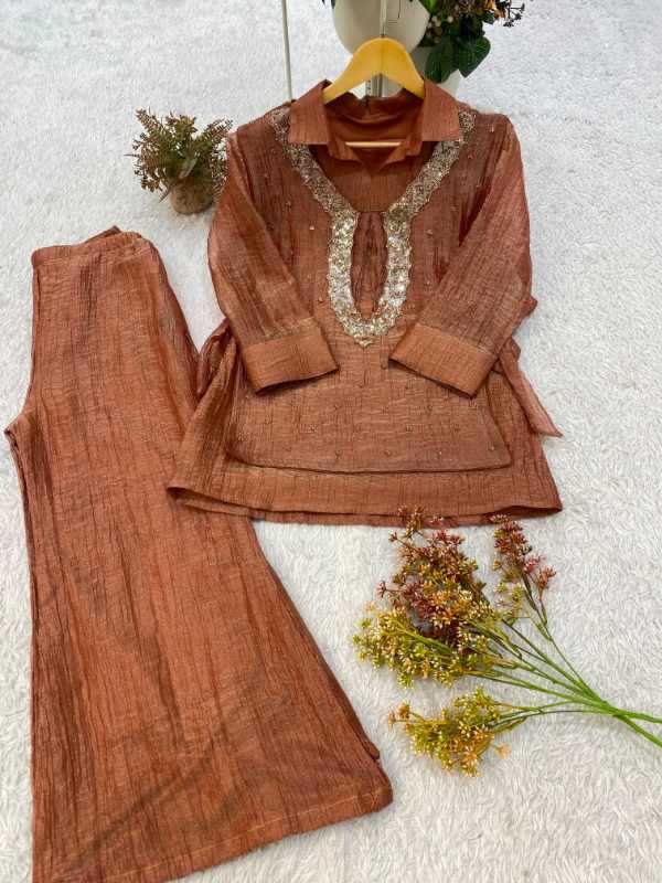 Silk Co-ord Set in Blue