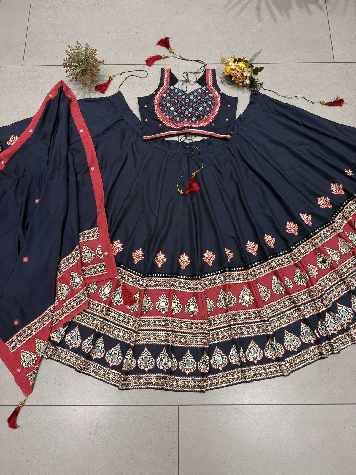 Rayon Printed Lehenga