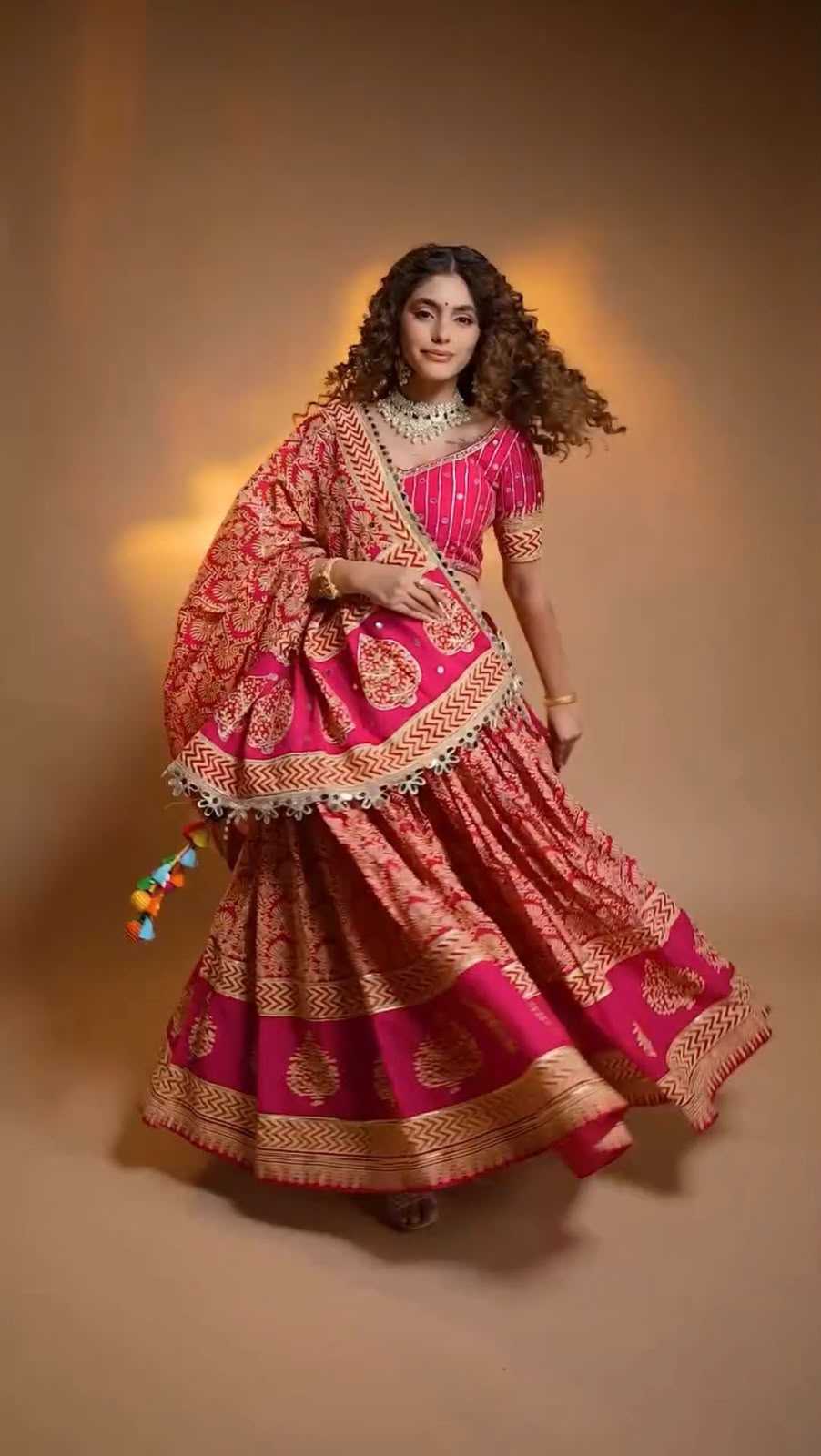 Rayon Printed Lehenga 506