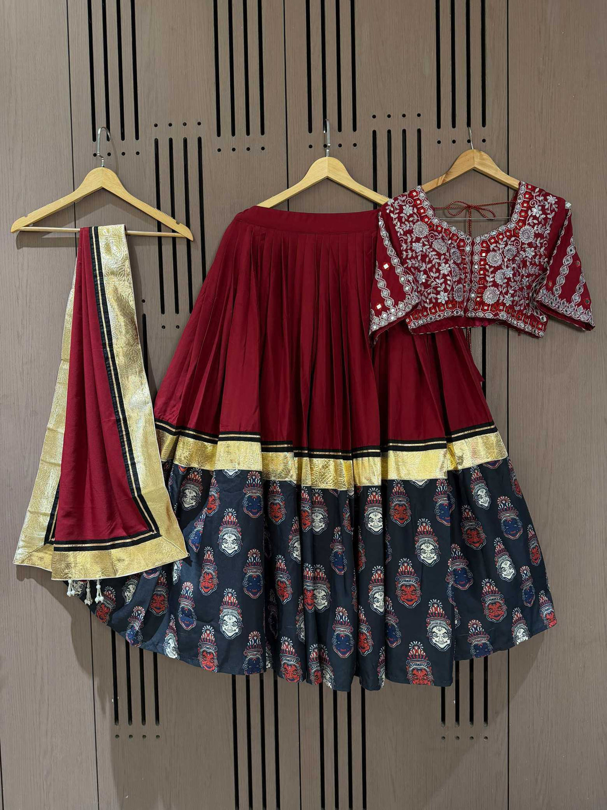 Rayon Embroidered Lehenga