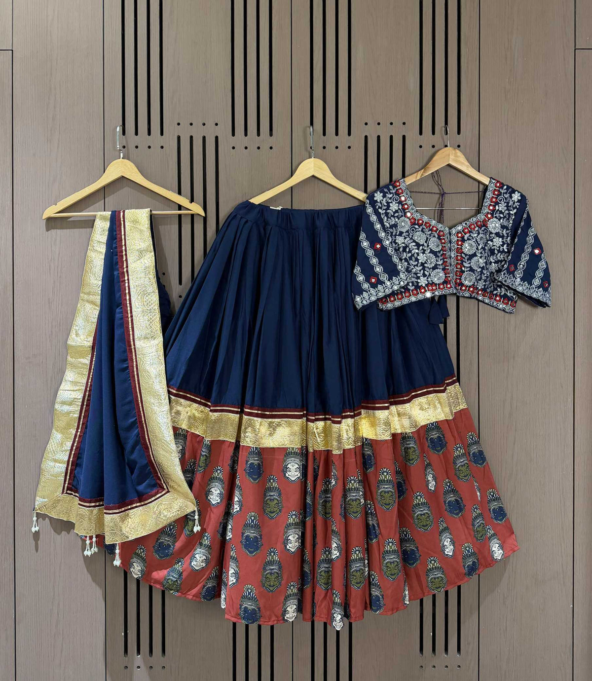 Rayon Embroidered Lehenga