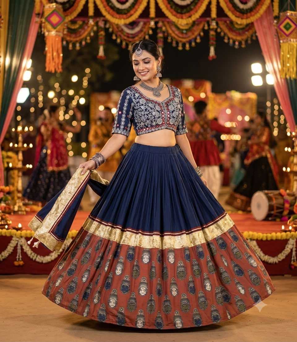Rayon Embroidered Lehenga