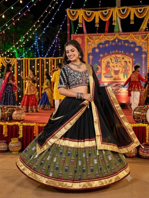 Rayon Embroidered Lehenga