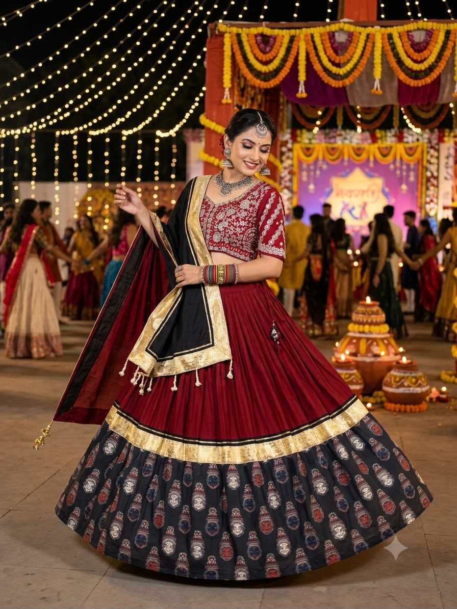 Rayon Embroidered Lehenga